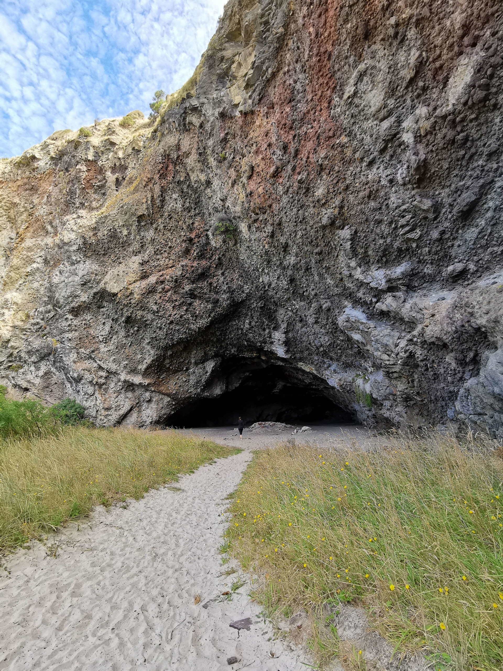 Cave Purakaunui long beach Nouvelle-Zélande