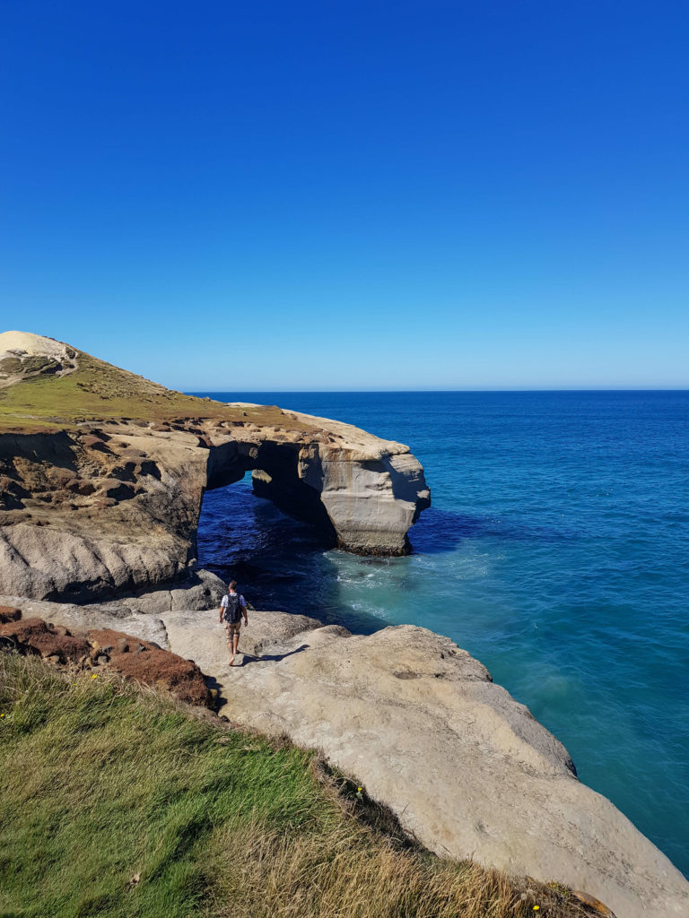 Maroudeur arche Tunnel beach Nouvelle-Zélande