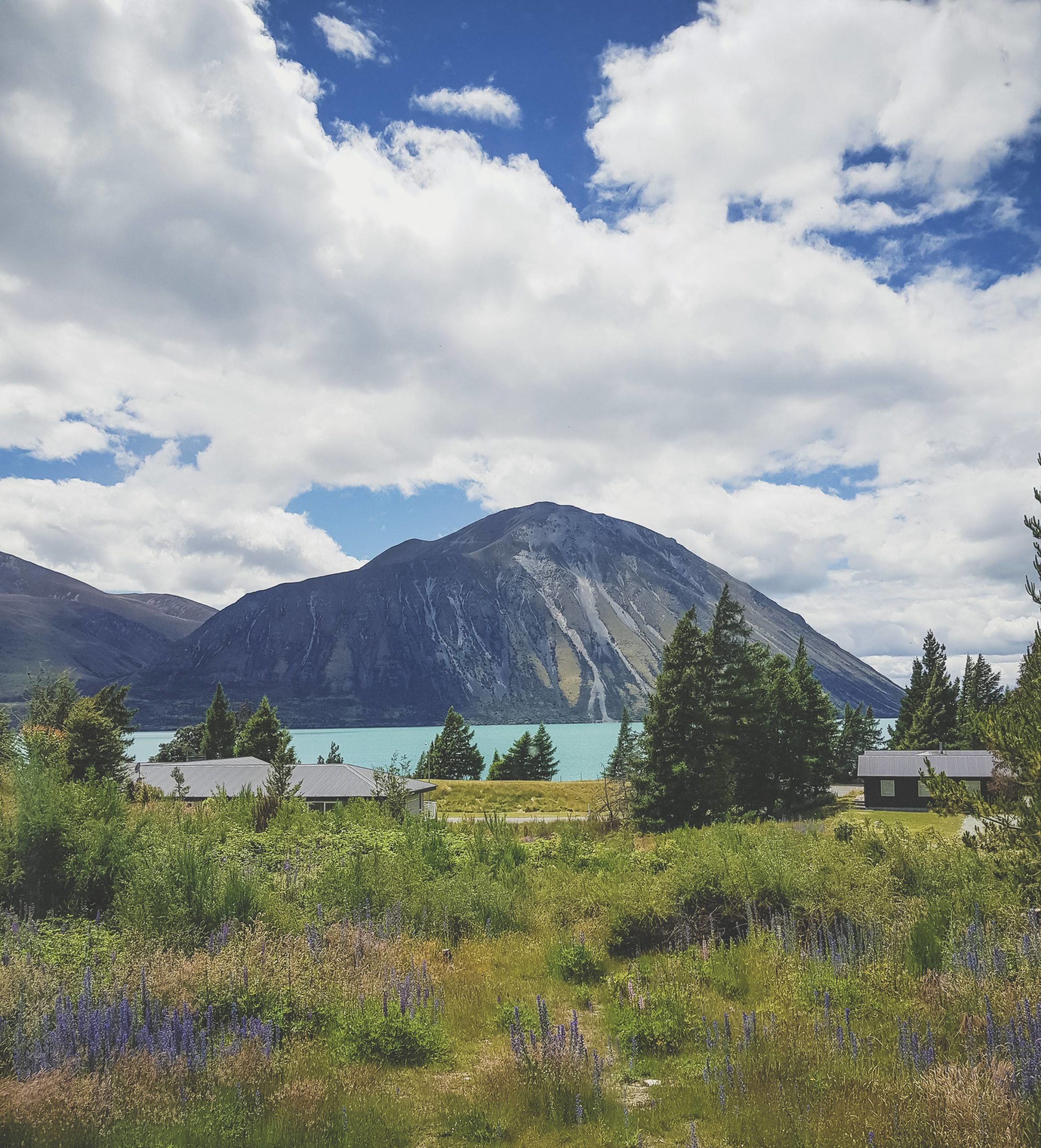 Lac Ohau et Ben Ohau mont Twizel Nouvelle-Zélande